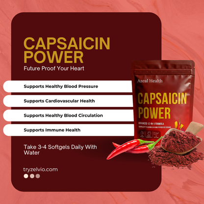 Azeal Health Capsaicin Power (Made With Cayenne Pepper)